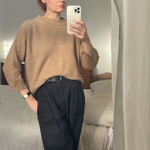 Cashmere camel sweater from jcrew